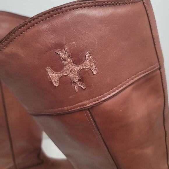Tory Burch Lowell Leather Riding Boots Size 8.5 M - Picture 9 of 9